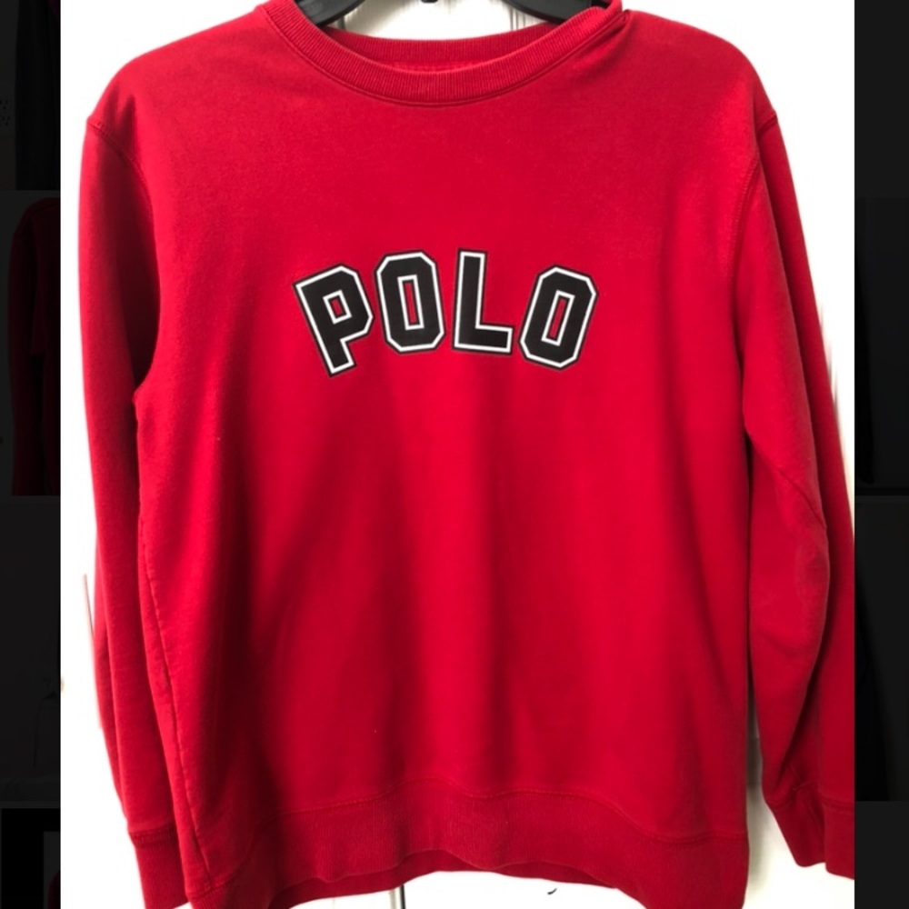 polo crewneck sweatshirt